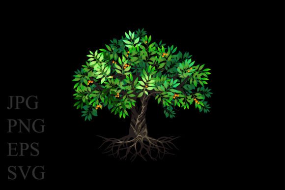 Beautiful Tree Illustrations for Graphics and Design