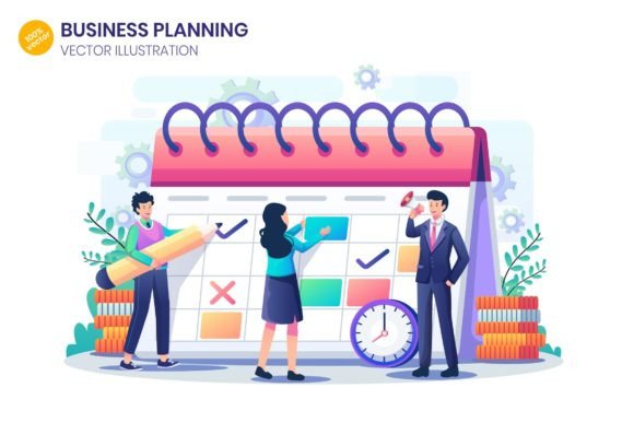 Business Planning Flat Illustration Graphics