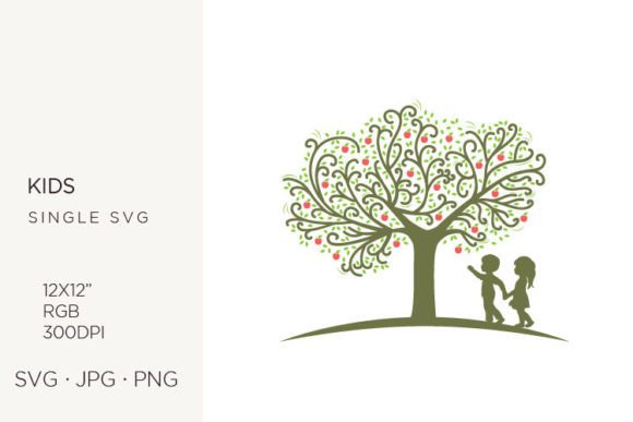 Children and Apple Tree