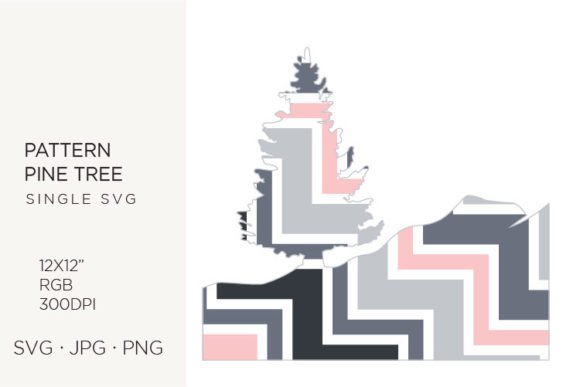 Christmas Pattern Pine Tree, Svg