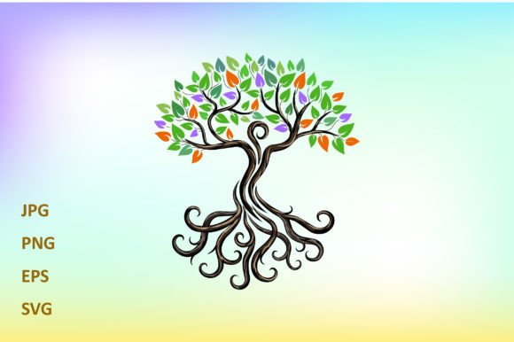 Dryad Tree Logo: Graphics and Illustrations for Branding