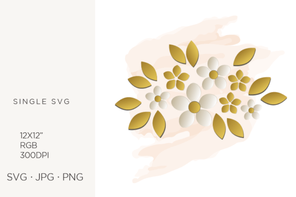 Flower, Floral Frame, Watercolor Splash Graphics