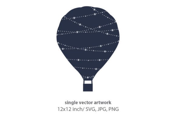 Hot Air Balloon, Travel Logo Icon, SVG