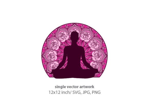 Mandala, Spiritual Symbol Round Ornament