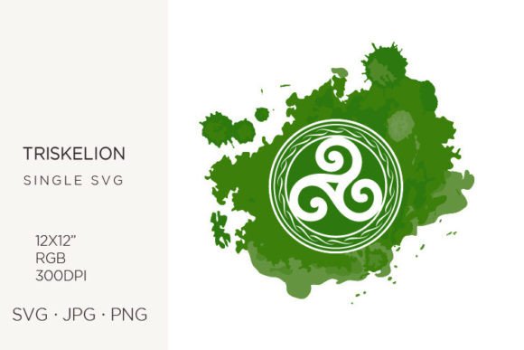 Triple Spiral, Ancient Celtic Symbol Graphics and Illustrations