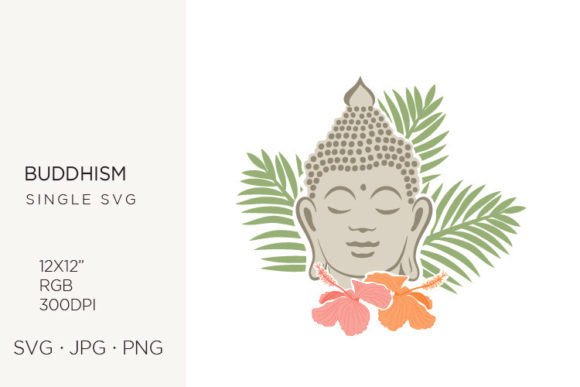 Tropical Botany Buddha Graphics and Illustrations