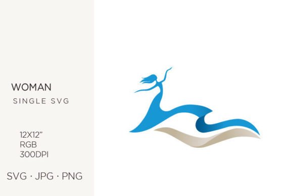 Water Wave Woman: Graphics for Creative Branding